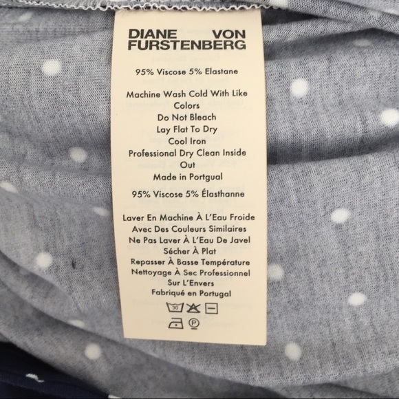 DVF Diane von Furstenberg Ruri Polka dot retro navy shift dress new X-Small 2 4 - Picture 8 of 8